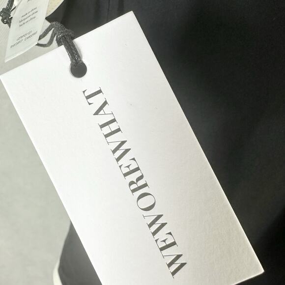 WeWoreWhat Strapless One Piece in Black & Off White Medium - Picture 7 of 8